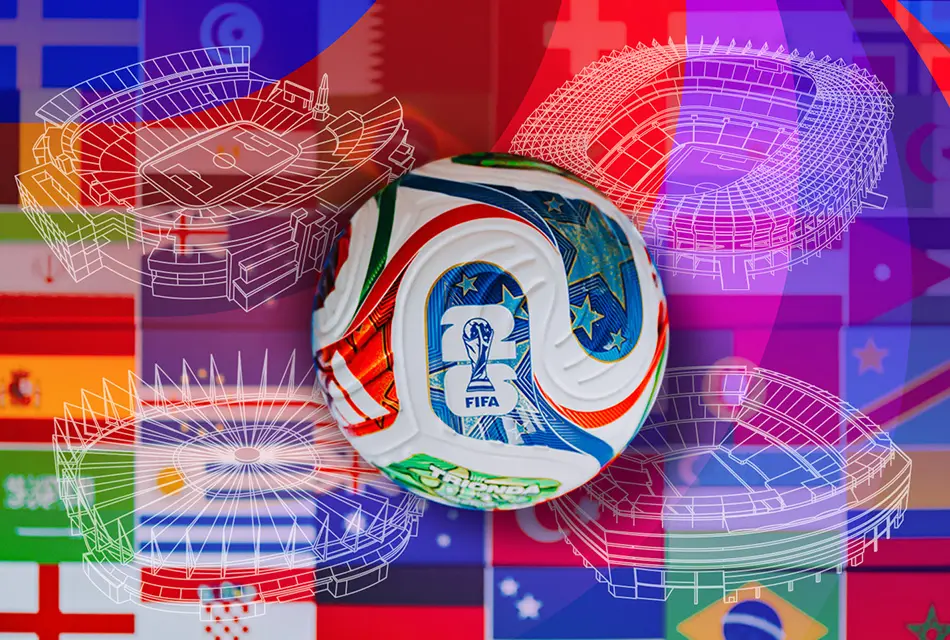 รวม 16 สังเวียนฟาดแข้งฟุตบอลโลก 2026