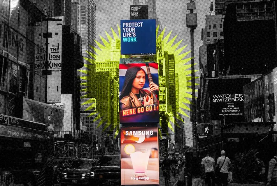 CP พาคนไทยขึ้นจอยักษ์กลาง TIMES SQUARE เชียร์ NENE ROYAL