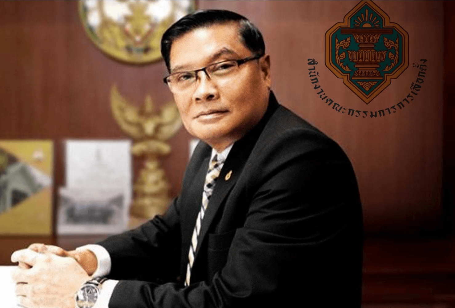 นายสิทธิโชติ อินทรวิเศษ คณะกรรมการการเลือกตั้ง (กกต.) กกต.เสียงข้างน้อยที่ยกเรื่องช้างมาเปรียบเทียบกับคดีฮั้ว สว.
