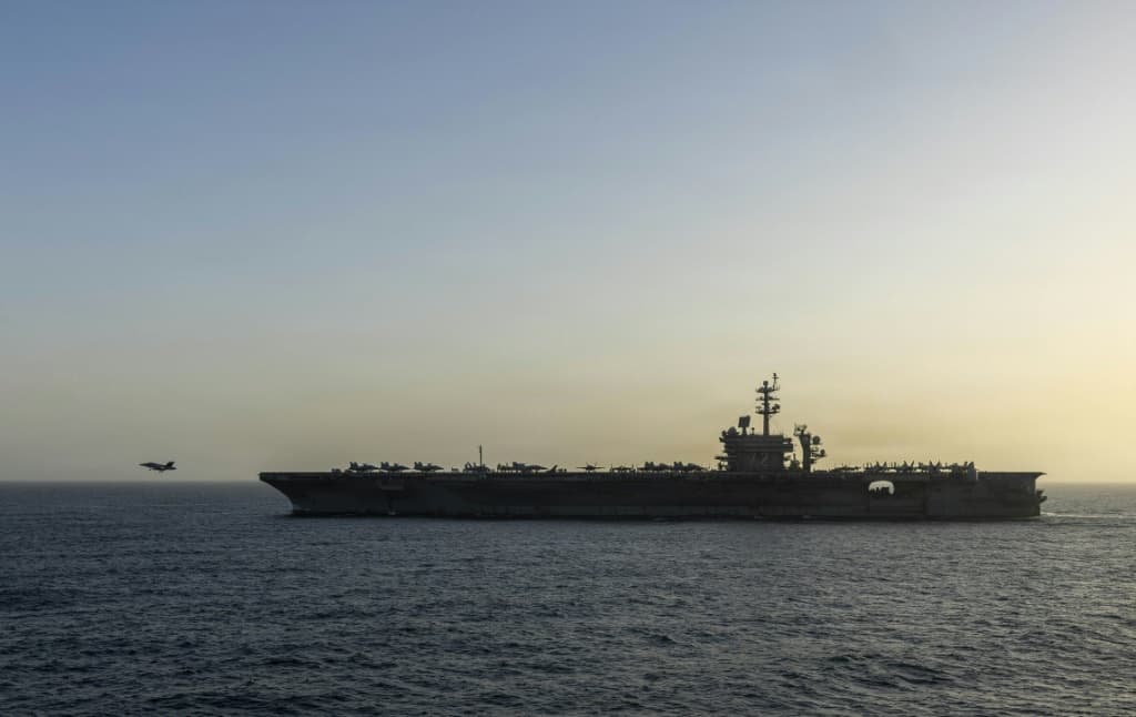 President Donald Trump said that a US naval blockade against Iran could last months