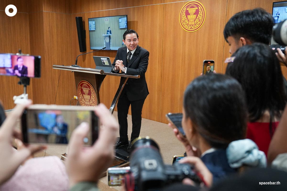 PhotoStory-บรรยากาศการแถลงข่าวของ ‘สส.กฤษฏิ์’ 