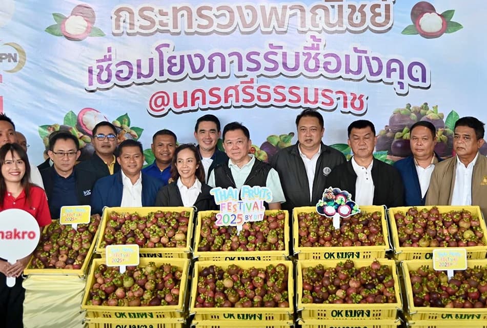 ทีมพาณิชย์ป้ายแดง ลุยงานแรก ระบายมังคุดใต้ 40 ตัน