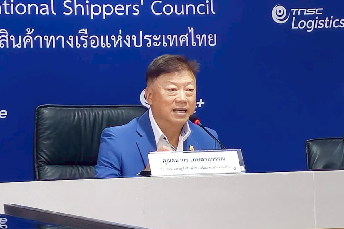 ธนากร เกษตรสุวรรณ ประธานสภาผู้ส่งสินค้าทางเรือแห่งประเทศไทย (สรท.)