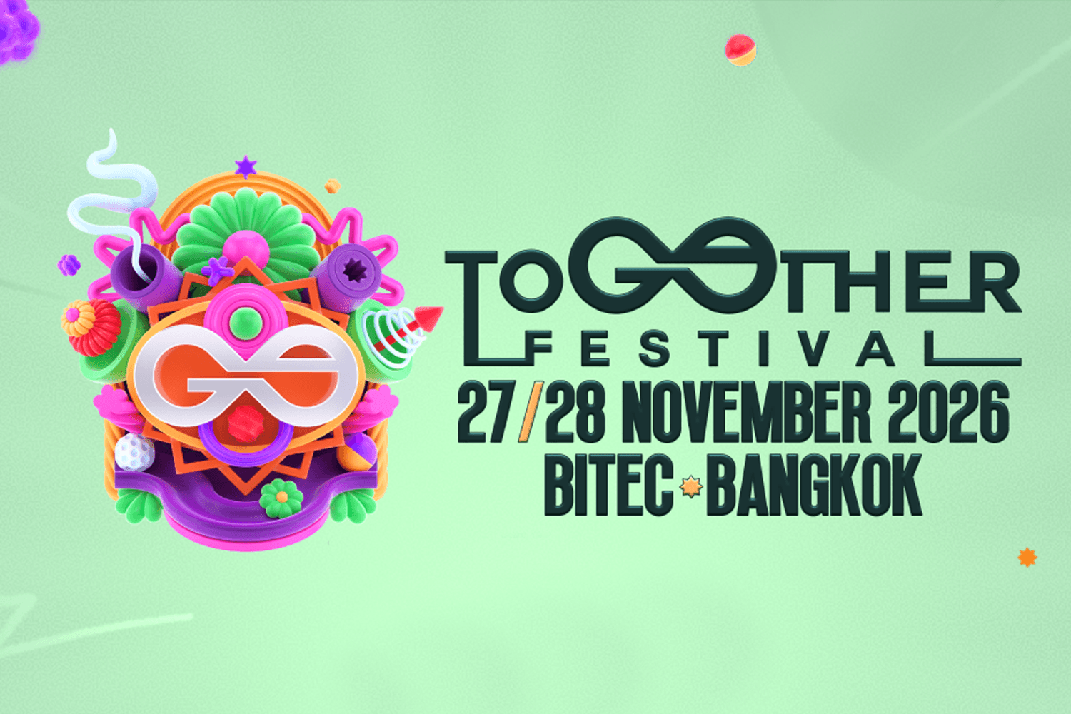 TOGETHER FESTIVAL 2026 เปิดไลน์อัปแรก 5 ดีเจระดับโลก BOYS NOIZE, ISOxo, KNOCK2 และ TIMMY TRUMPET จัดเต็ม 27–28 พ.ย. นี้
