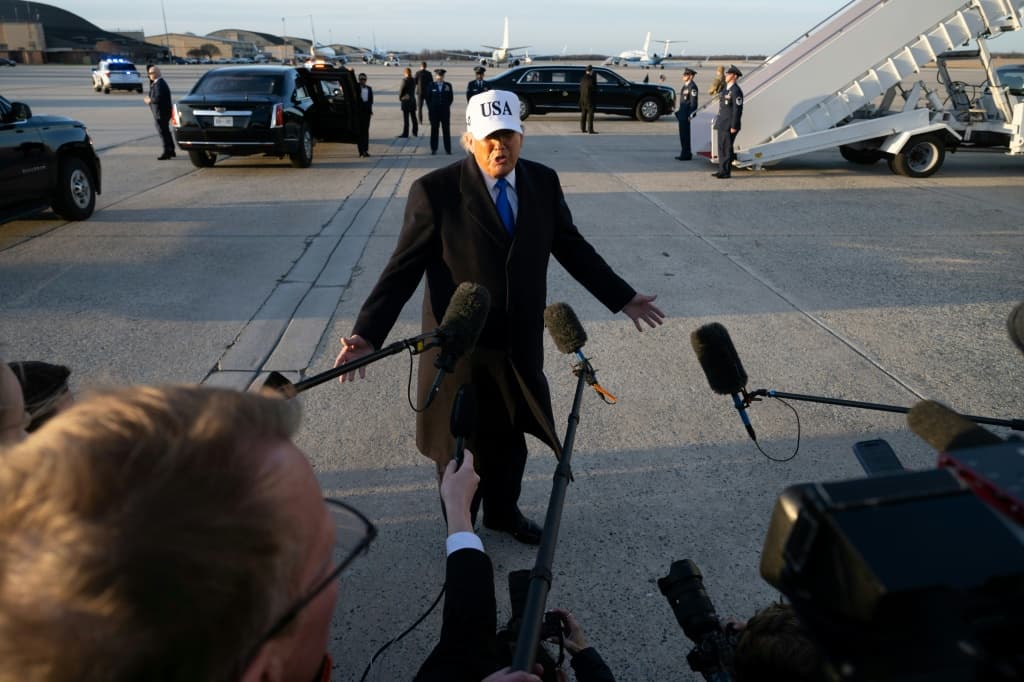 US President Donald Trump said countries dependent on the Strait of Hormuz for oil "must take care of that passage"