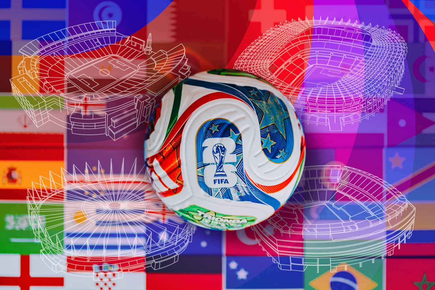 รวม 16 สังเวียนฟาดแข้งฟุตบอลโลก 2026