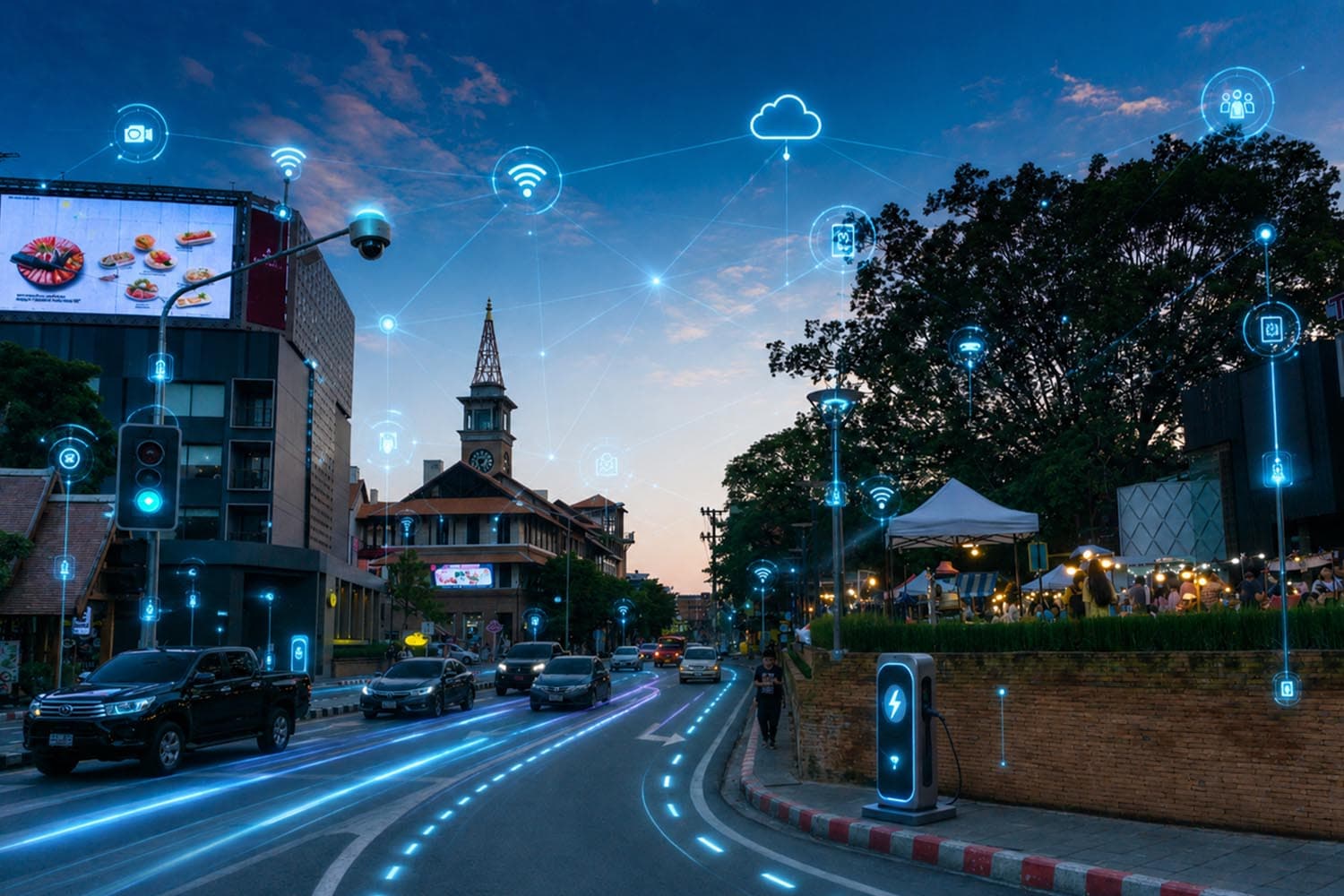 เชียงใหม่ลุยพัฒนา “Smart Nimman” ฟื้นคืนแลนด์มาร์กแหล่งท่องเที่ยวสำคัญ เดินหน้าขับเคลื่อน “เมืองอัจฉริยะ”