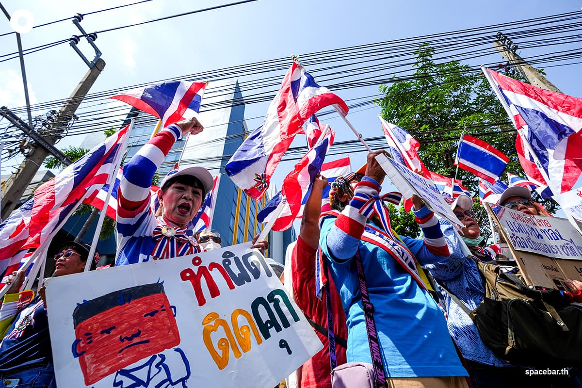 PhotoStory-บรรยากาศการชุมนุมหน้าสถานทูตราชอาณาจักรกัมพูชาประจำประเทศไทย