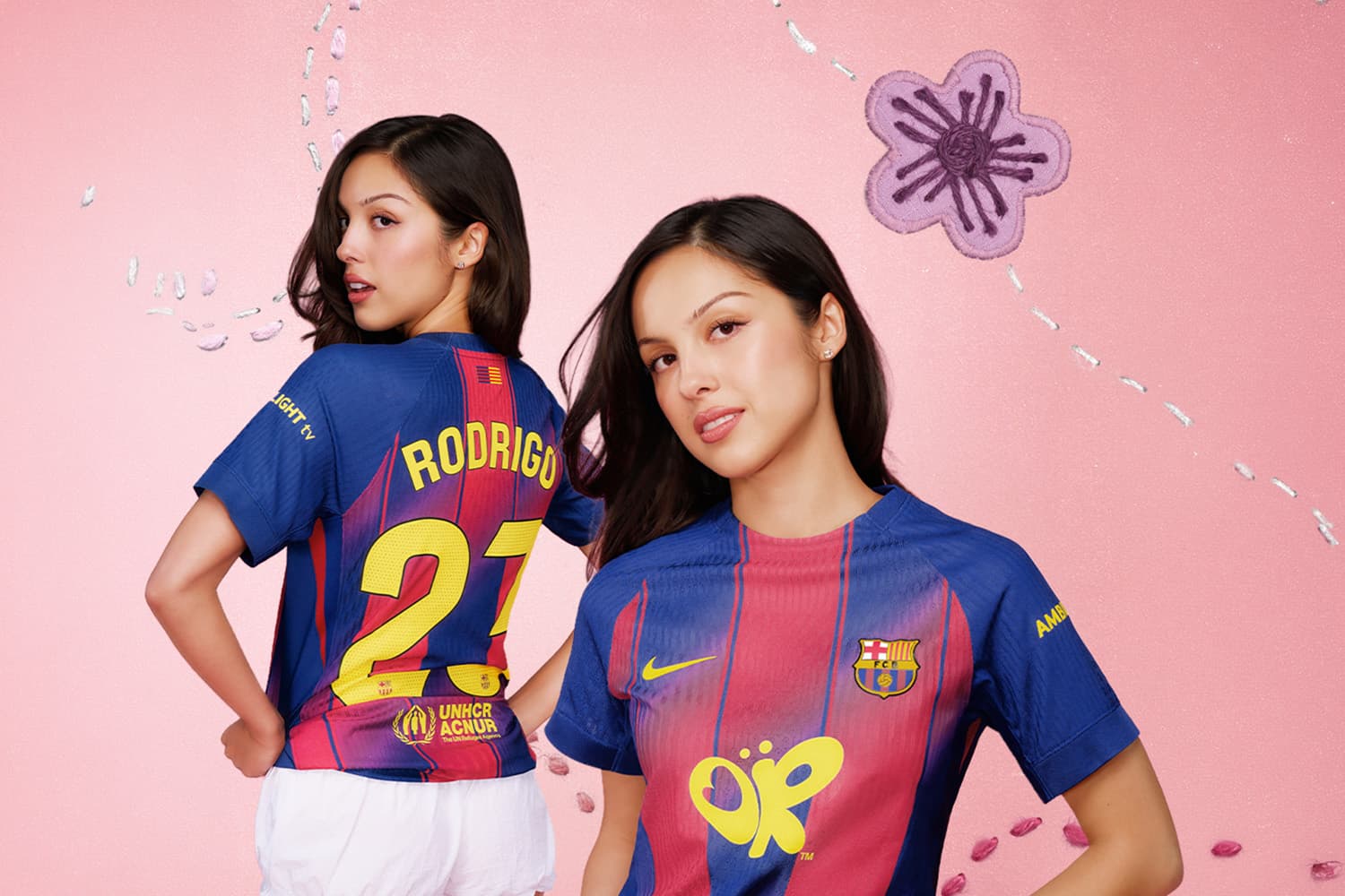 Olivia Rodrigo ร่วมสร้างประวัติศาสตร์กับ FC Barcelona ผ่านเสื้อแข่ง El Clásico