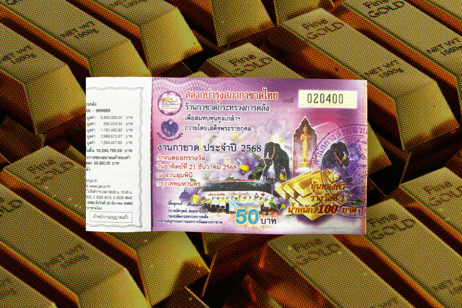 คลังเปิดขายสลากกาชาดปี 68 ลุ้นทองคำ 100 บาท รวมมูลค่ากว่า 17.5 ล้าน