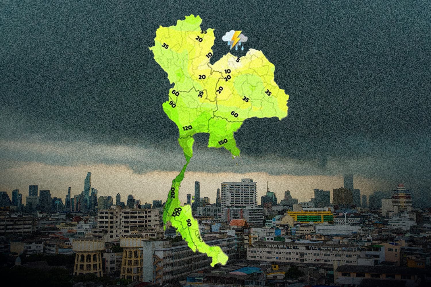 อุตุฯ เตือนฉบับ 6 สั่งจับตาอากาศแปรปรวนต่อเนื่อง 8 จังหวัดอีสาน-ใต้รับมือฝนหนัก