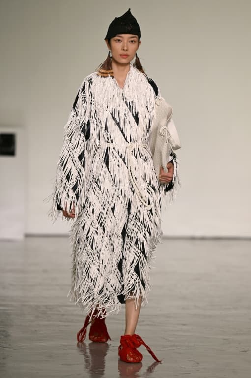The Bottega collection's suits and dresses were structured but light