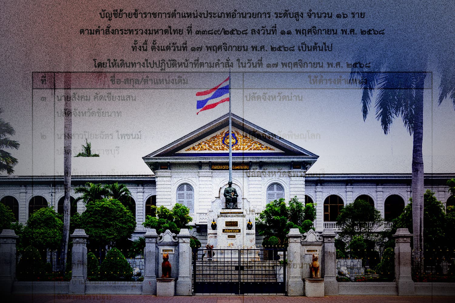 รับเลือกตั้งใหญ่? จัดแถว ‘รองผู้ว่าฯ’ โยก 11 ตำแหน่ง