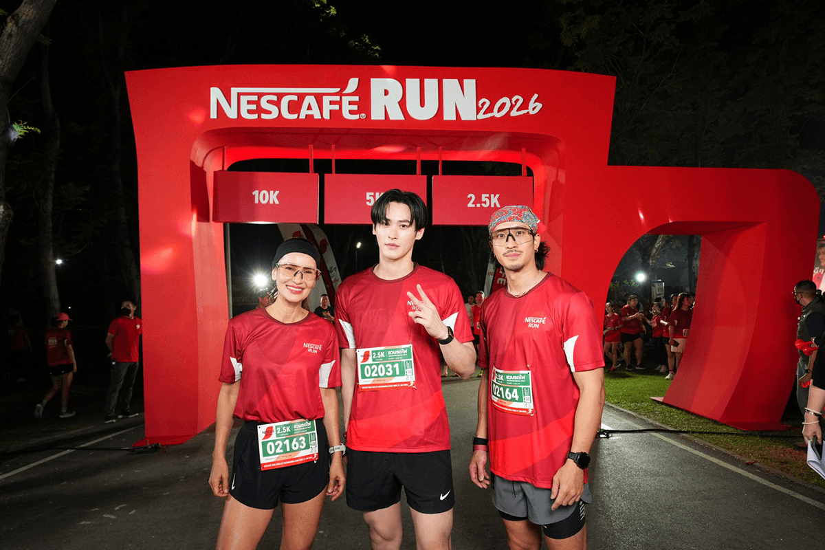 PhotoStory-เก้า นพเก้า นำทีมวิ่งเริ่มต้นวันดีๆ ในงาน “เนสกาแฟ รัน 2026”