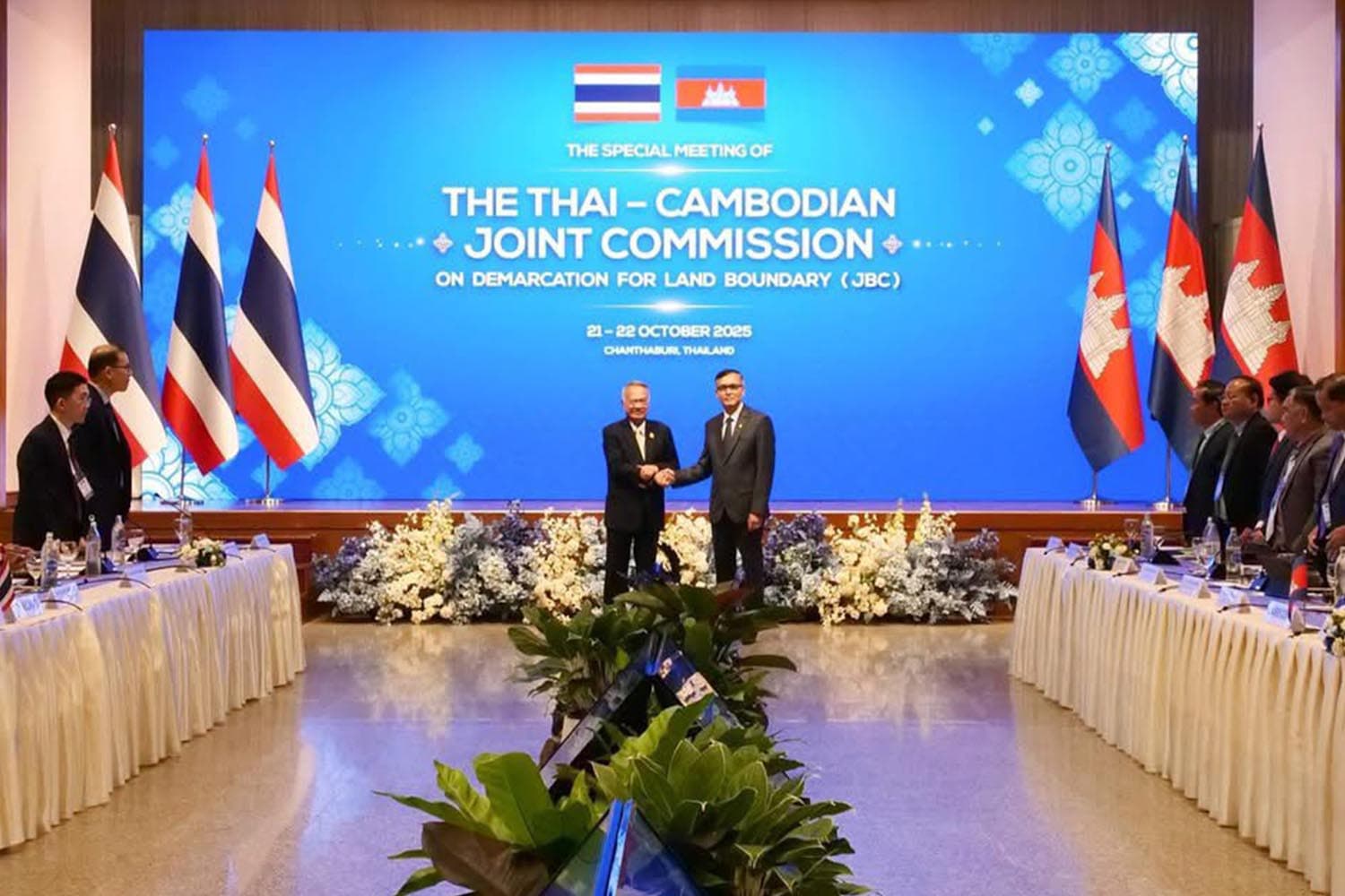 บรรยากาศการประชุม JBC ไทย-กัมพูชา มุ่งแก้ปัญหาเขตแดน