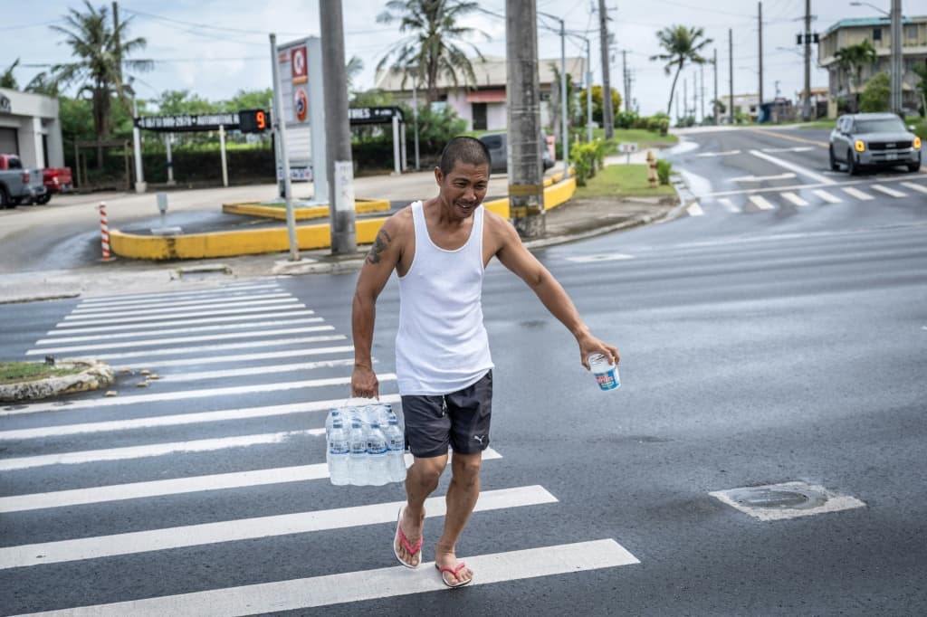 Residents were stocking up and hunkering down ahead of the storm