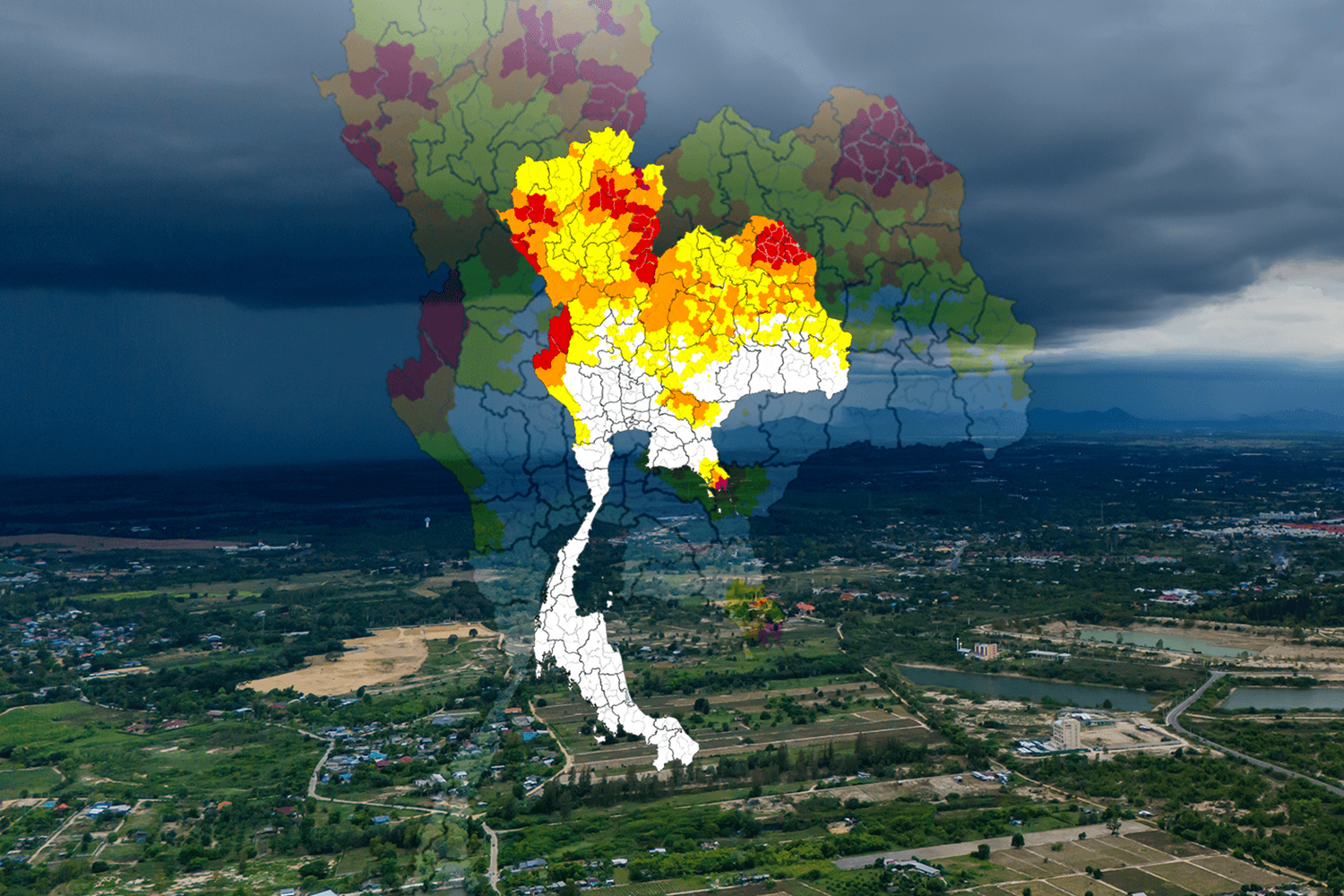 อุตุฯ ประกาศ ฉ.6 เตือนฝนระลอกใหม่ปกคลุมไทยตอนบน 44 จังหวัดเสี่ยงฝนหนักถึงหนักมาก 18–21 ส.ค.นี้