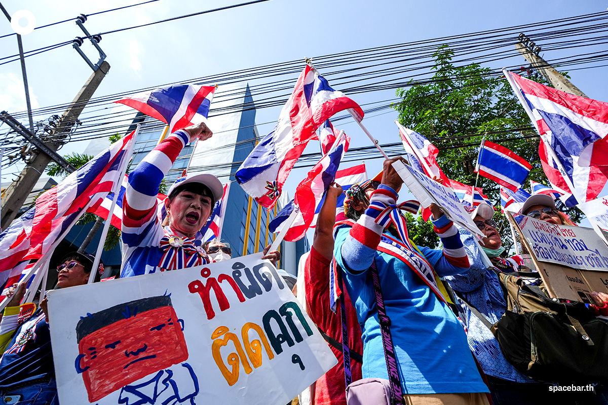 PhotoStory-บรรยากาศการชุมนุมหน้าสถานทูตราชอาณาจักรกัมพูชาประจำประเทศไทย