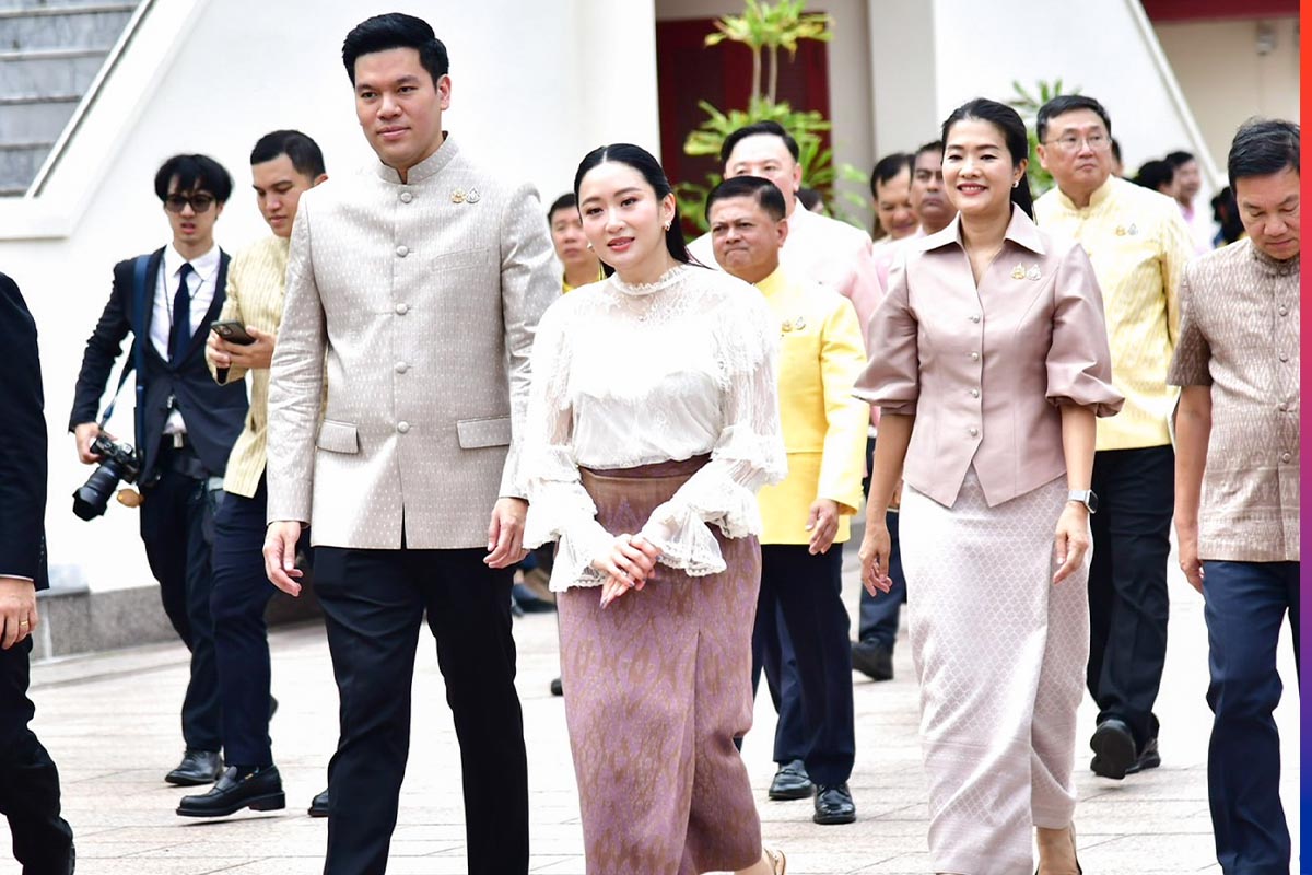 PhotoStory-แพทองธาร ชินวัตร นายกรัฐมนตรี และ ปิฎก สุขสวัสดิ์ คู่สมรส ณ วัดราชบพิธสถิตมหาสีมาราม
