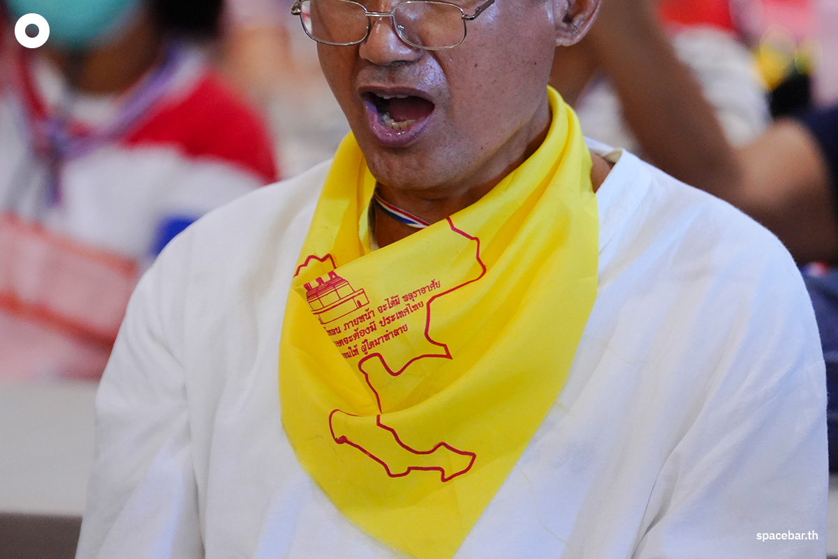 PhotoStory-บรรยากาศการแถลงข่าวของกลุ่ม ‘รวมพลังแผ่นดินปกป้องอธิปไตย’