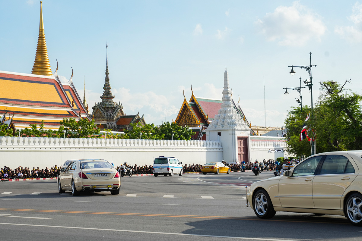 PhotoStory-บรรยากาศพิธีเคลื่อนพระศพ ‘เจ้าฟ้าพัชรกิติยาภาฯ’ สู่พระที่นั่งพิมานรัตยา ในพระบรมมหาราชวัง